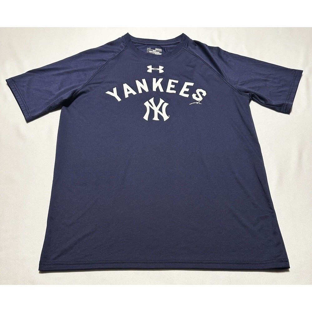 New York Yankees Under Armour Baseball Dri-Fit Performance Shirt Mens Medium MLB